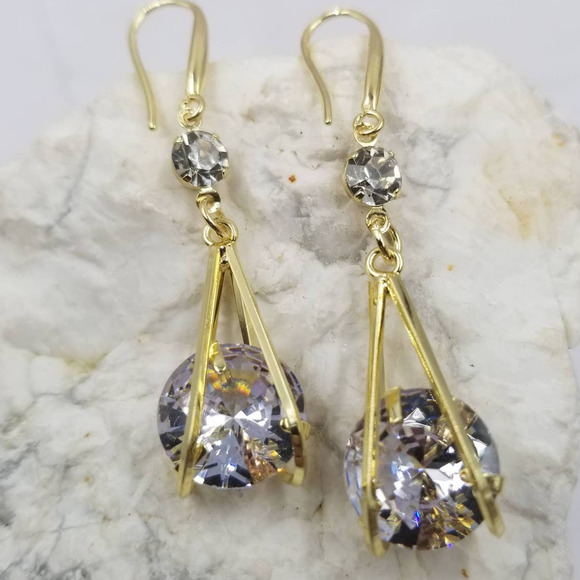 The Pretty Jewellery Jewelry - Shine Crystal Drop Dangle Earrings